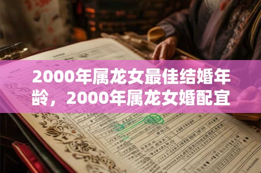 2000年属龙女最佳结婚年龄,2000年属龙女婚配宜忌 2000年属龙女最佳结婚年龄,2000年属龙女婚配宜忌
