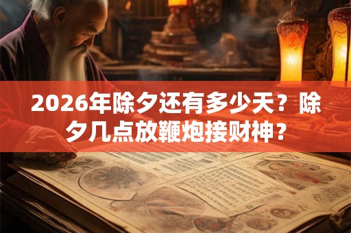 2026年除夕还有多少天?除夕几点放鞭炮接财神? 2026年除夕还有多少天?除夕几点放鞭炮接财神?