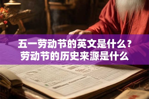 五一劳动节的英文是什么？劳动节的历史来源是什么