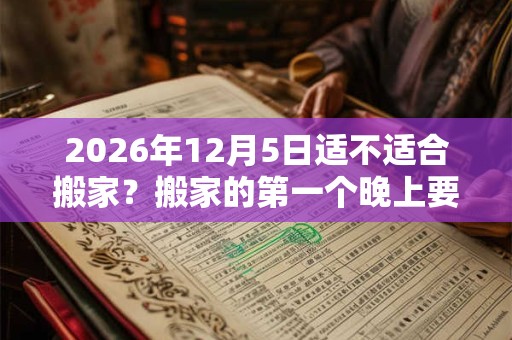 2026年12月5日适不适合搬家？搬家的第一个晚上要住吗？