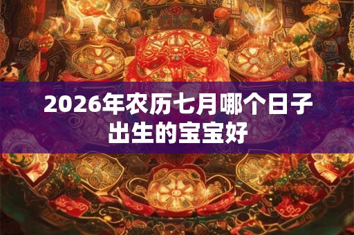 2026年农历七月哪个日子出生的宝宝好 2026年农历七月哪个日子出生的宝宝好