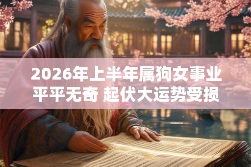 2026年上半年属狗女事业平平无奇 起伏大运势受损