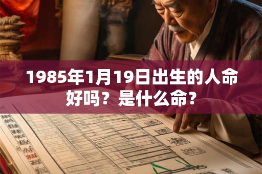 1985年1月19日出生的人命好吗？是什么命？