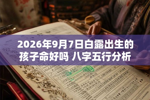 2026年9月7日白露出生的孩子命好吗 八字五行分析