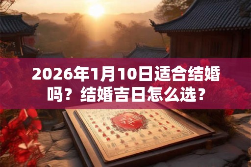 2026年1月10日适合结婚吗?结婚吉日怎么选? 2026年1月10日适合结婚吗?结婚吉日怎么选?