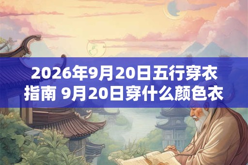 2026年9月20日五行穿衣指南 9月20日穿什么颜色衣服 2026年9月20日五行穿衣指南 9月20日穿什么颜色衣服