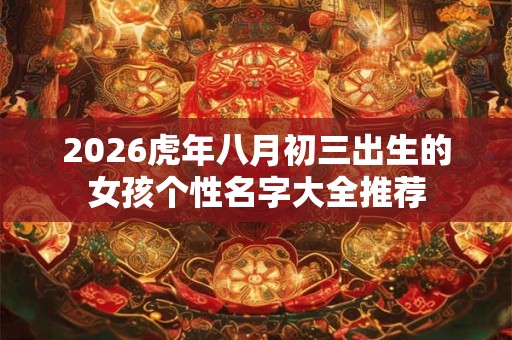 2026虎年八月初三出生的女孩个性名字大全推荐 2026虎年八月初三出生的女孩个性名字大全推荐