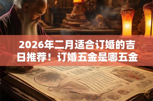 2026年二月适合订婚的吉日推荐！订婚五金是哪五金？