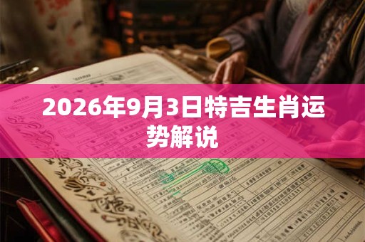 2026年9月3日特吉生肖运势解说