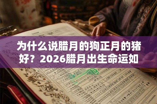 为什么说腊月的狗正月的猪好?2026腊月出生命运如何? 为什么说腊月的狗正月的猪好?2026腊月出生命运如何?