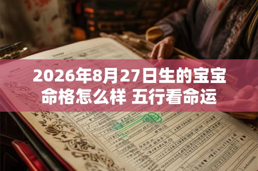 2026年8月27日生的宝宝命格怎么样 五行看命运