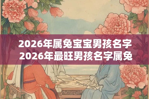 2026年属兔宝宝男孩名字 2026年最旺男孩名字属兔 2026年属兔宝宝男孩名字 2026年最旺男孩名字属兔