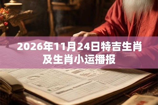 2026年11月24日特吉生肖及生肖小运播报