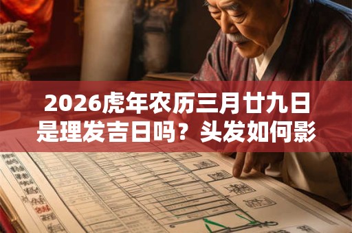 2026虎年农历三月廿九日是理发吉日吗?头发如何影响运势? 2026虎年农历三月廿九日是理发吉日吗?头发如何影响运势?