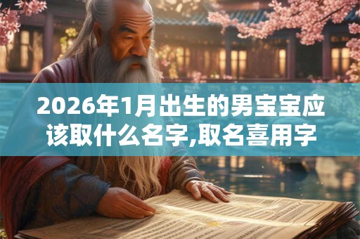 2026年1月出生的男宝宝应该取什么名字,取名喜用字