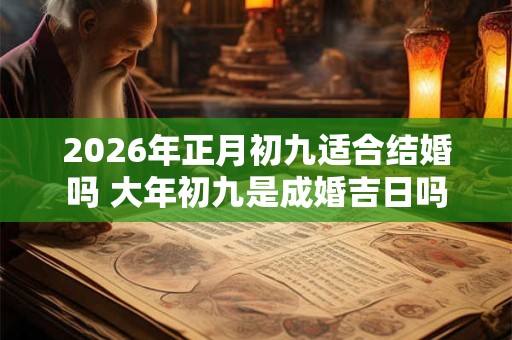 2026年正月初九适合结婚吗 大年初九是成婚吉日吗 2026年正月初九适合结婚吗 大年初九是成婚吉日吗