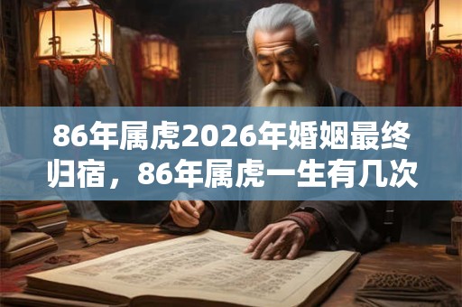86年属虎2026年婚姻最终归宿,86年属虎一生有几次婚姻? 86年属虎2026年婚姻最终归宿,86年属虎一生有几次婚姻?