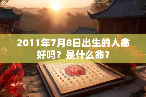 2011年7月8日出生的人命好吗？是什么命？