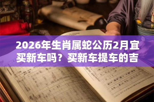2026年生肖属蛇公历2月宜买新车吗？买新车提车的吉利日子