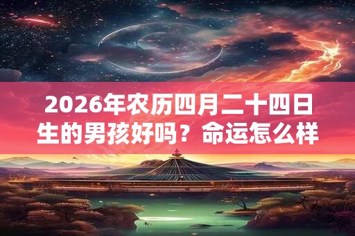 2026年农历四月二十四日生的男孩好吗？命运怎么样