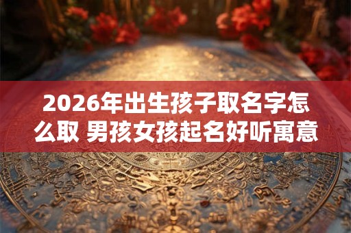 2026年出生孩子取名字怎么取 男孩女孩起名好听寓意美好