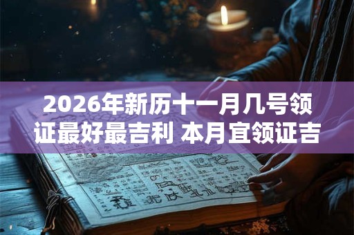 2026年新历十一月几号领证最好最吉利 本月宜领证吉日