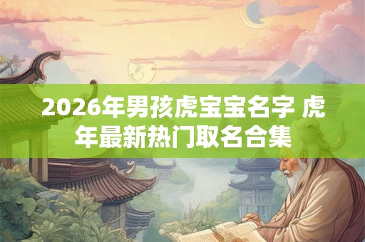2026年男孩虎宝宝名字 虎年最新热门取名合集 2026年男孩虎宝宝名字 虎年最新热门取名合集