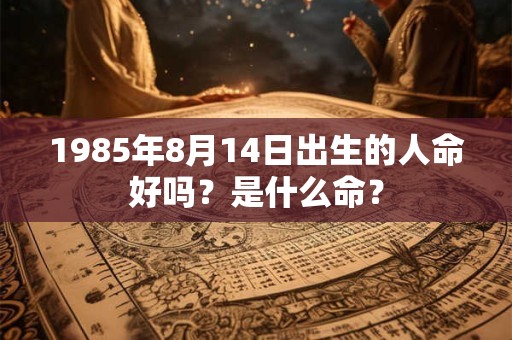 1985年8月14日出生的人命好吗？是什么命？