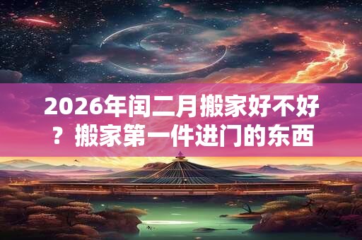 2026年闰二月搬家好不好？搬家第一件进门的东西