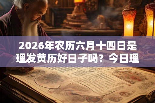 2026年农历六月十四日是理发黄历好日子吗？今日理发吉凶查询