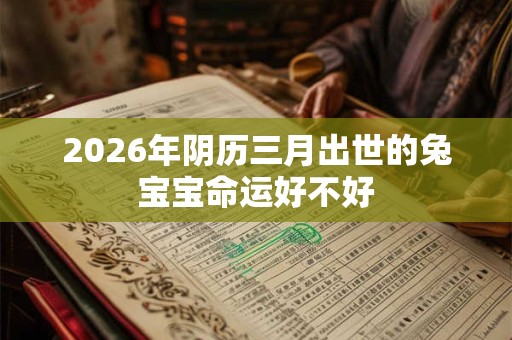 2026年阴历三月出世的兔宝宝命运好不好