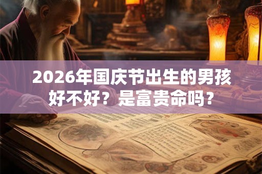 2026年国庆节出生的男孩好不好？是富贵命吗？