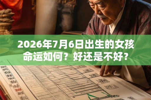 2026年7月6日出生的女孩命运如何?好还是不好? 2026年7月6日出生的女孩命运如何?好还是不好?