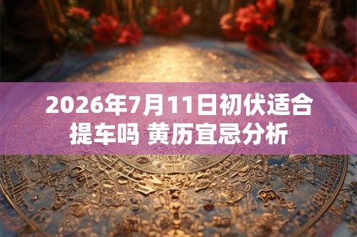 2026年7月11日初伏适合提车吗 黄历宜忌分析 2026年7月11日初伏适合提车吗 黄历宜忌分析