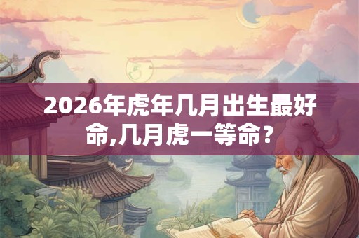 2026年虎年几月出生最好命,几月虎一等命? 2026年虎年几月出生最好命,几月虎一等命?