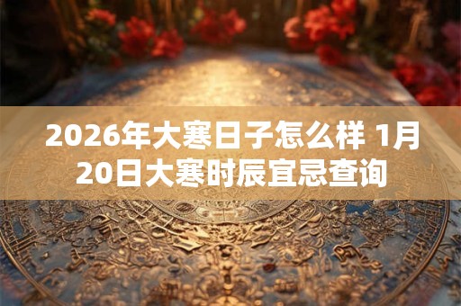 2026年大寒日子怎么样 1月20日大寒时辰宜忌查询 2026年大寒日子怎么样 1月20日大寒时辰宜忌查询