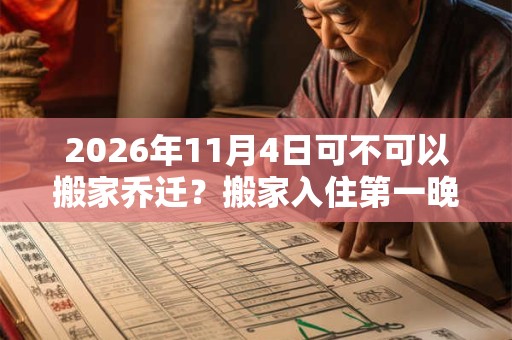 2026年11月4日可不可以搬家乔迁？搬家入住第一晚禁忌