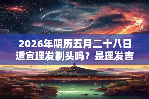 2026年阴历五月二十八日适宜理发剃头吗？是理发吉日吗