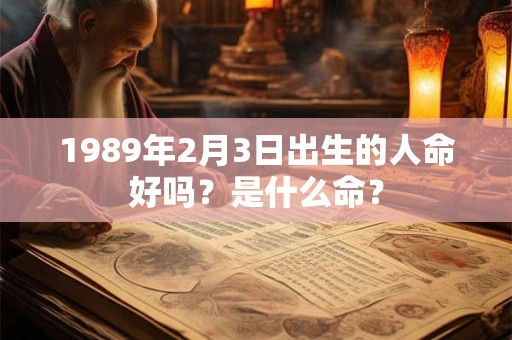1989年2月3日出生的人命好吗？是什么命？