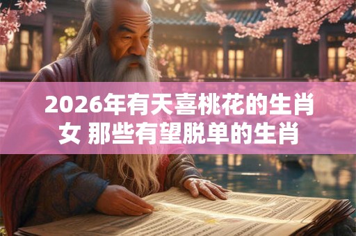 2026年有天喜桃花的生肖女 那些有望脱单的生肖