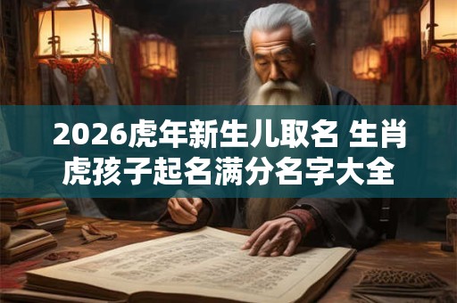 2026虎年新生儿取名 生肖虎孩子起名满分名字大全