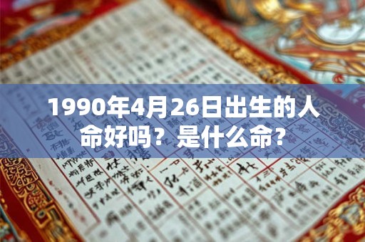1990年4月26日出生的人命好吗?是什么命? 1990年4月26日出生的人命好吗?是什么命?