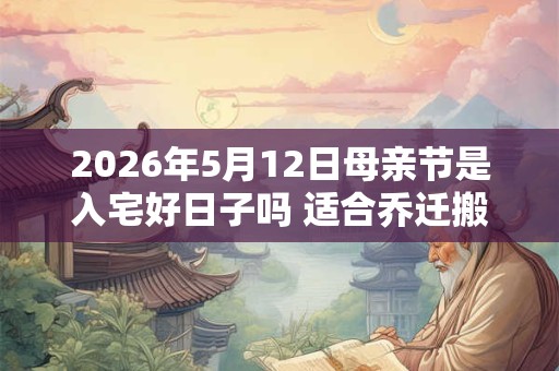 2026年5月12日母亲节是入宅好日子吗 适合乔迁搬家吗