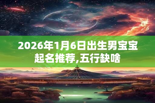 2026年1月6日出生男宝宝起名推荐,五行缺啥 2026年1月6日出生男宝宝起名推荐,五行缺啥
