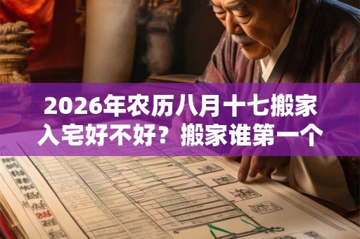 2026年农历八月十七搬家入宅好不好?搬家谁第一个进门? 2026年农历八月十七搬家入宅好不好?搬家谁第一个进门?