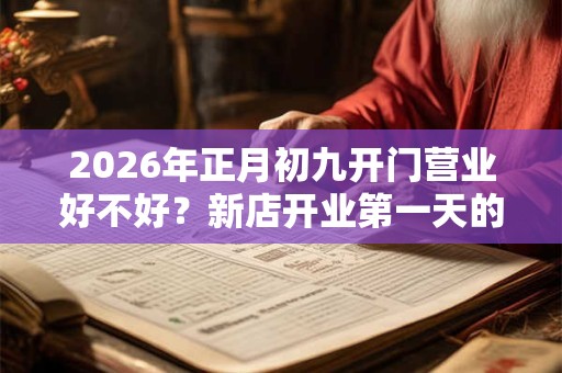 2026年正月初九开门营业好不好？新店开业第一天的讲究