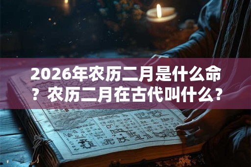 2026年农历二月是什么命？农历二月在古代叫什么？
