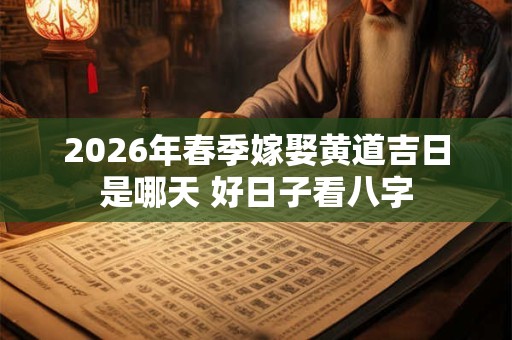 2026年春季嫁娶黄道吉日是哪天 好日子看八字