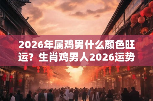 2026年属鸡男什么颜色旺运？生肖鸡男人2026运势详解