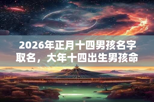2026年正月十四男孩名字取名,大年十四出生男孩命运 2026年正月十四男孩名字取名,大年十四出生男孩命运